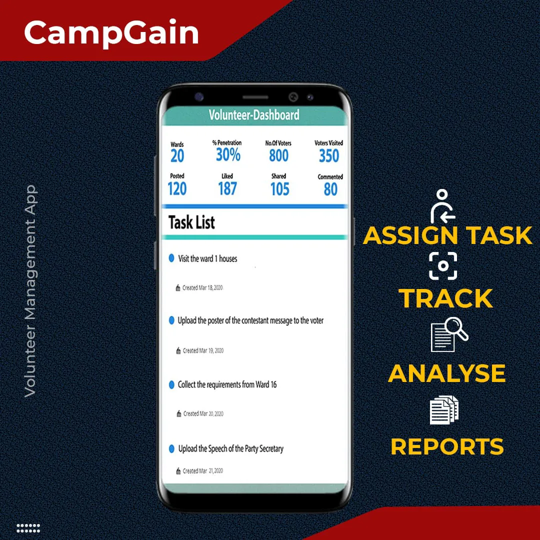 CampGain Volunteer Management App